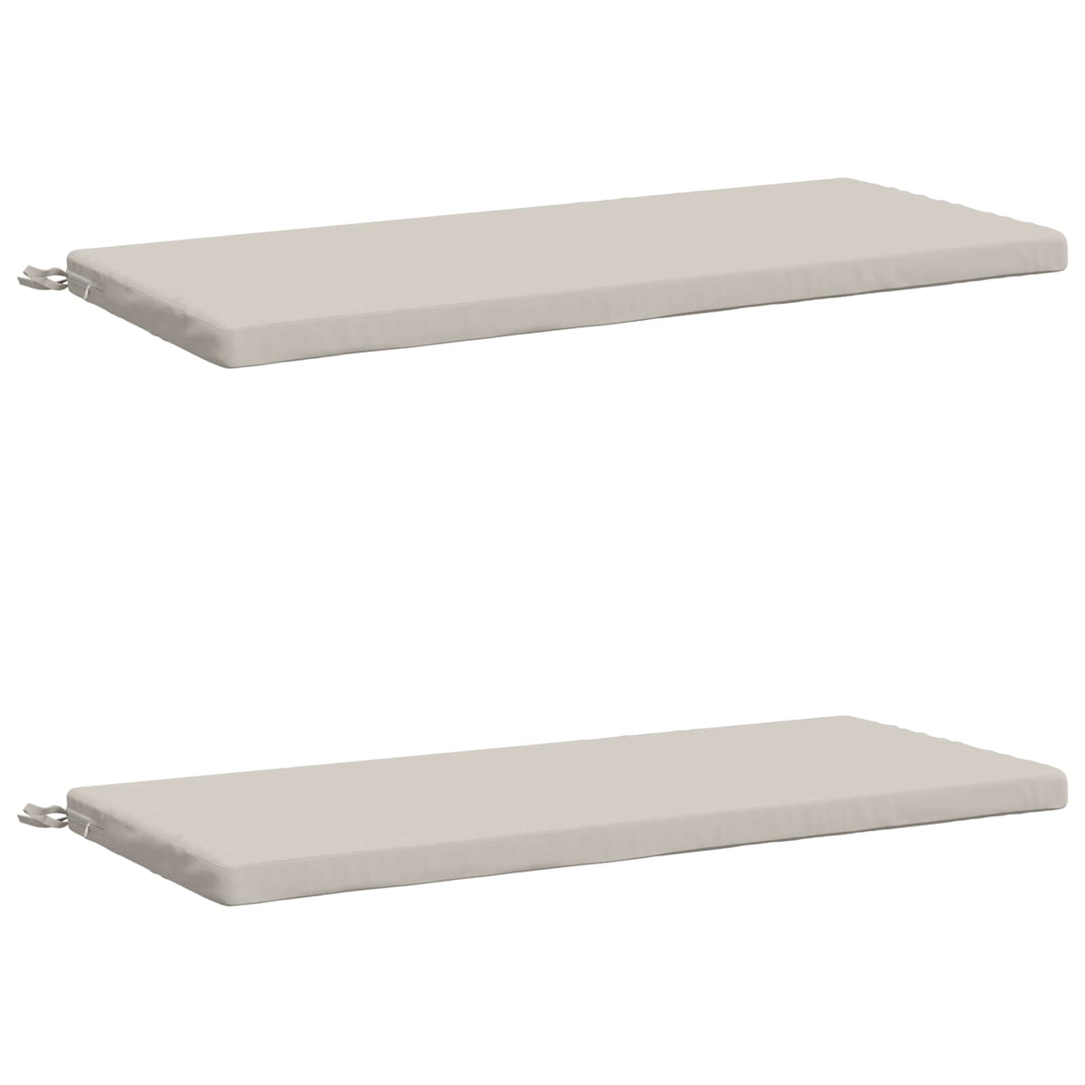 2-delt bænkepude SOEST 2 stk. 100% polyester Hvid