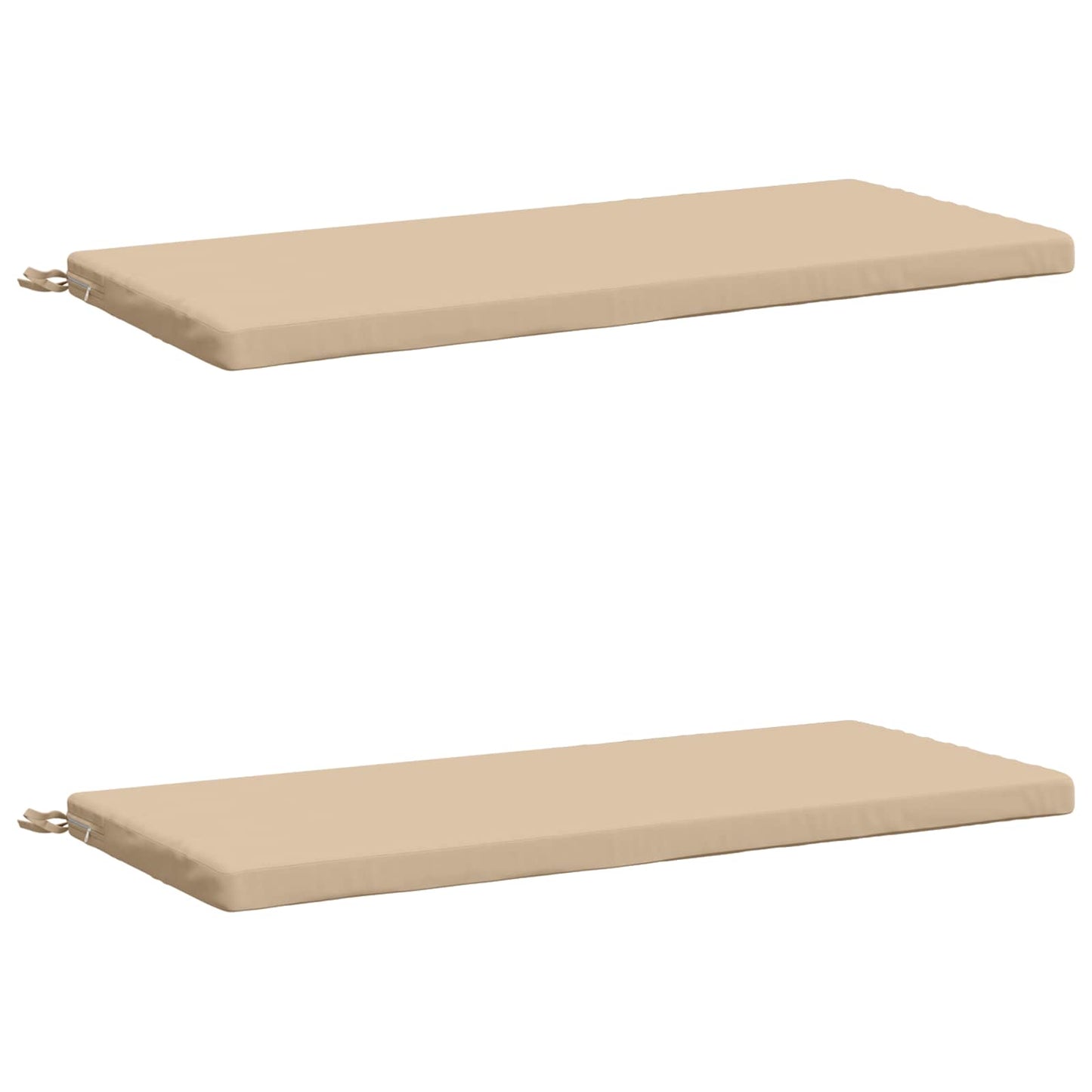 2-delt bænkepude SOEST 2 stk. 100% polyester Cremefarvet