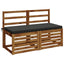 Bænkpude SOEST 100% polyester Antracit 110 x 50 x 5 cm