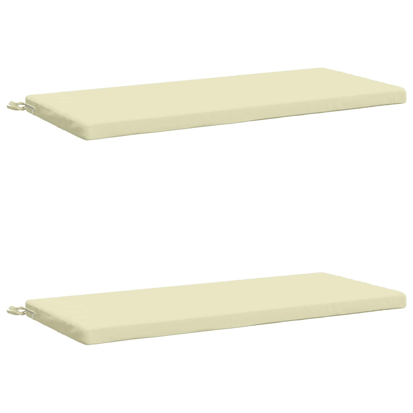 2-delt bænkepude SOEST 2 stk. 100% polyester Cremefarvet