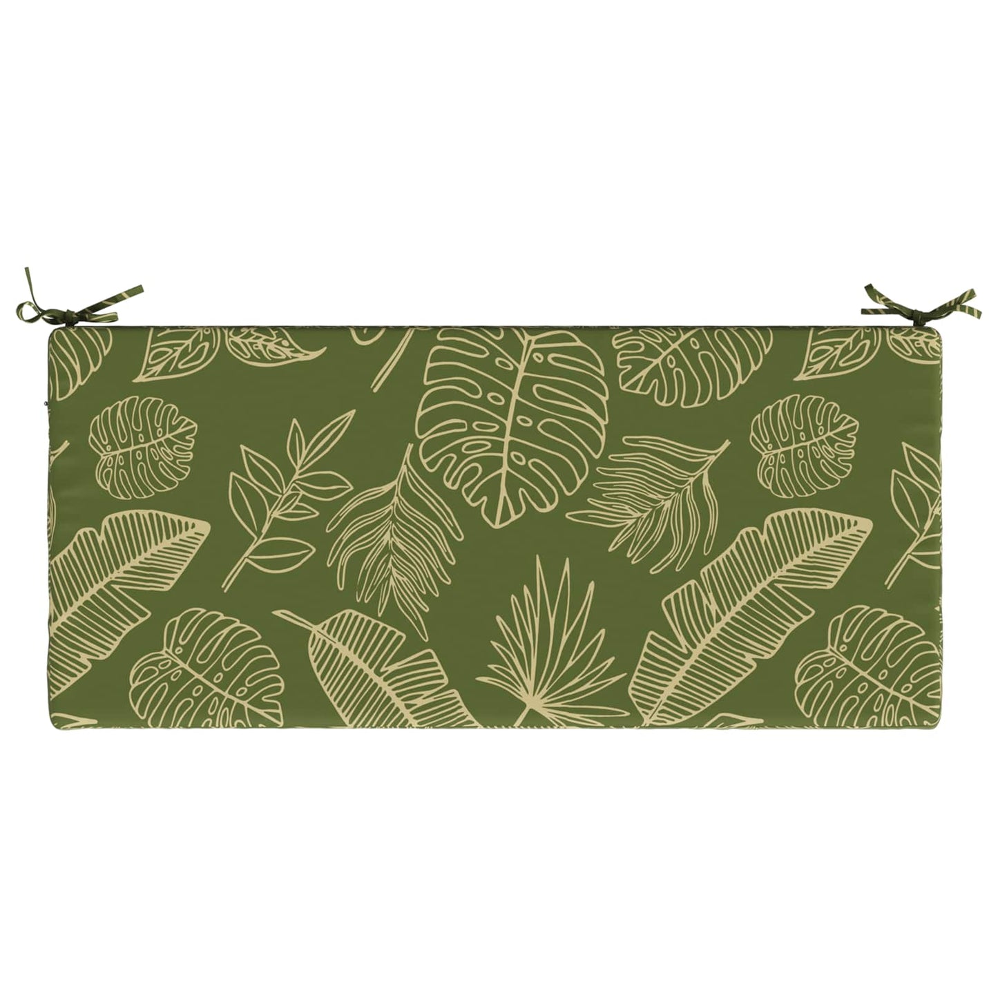 Bænkpude SOEST 100% polyester Bladdesign 110 x 50 x 5 cm
