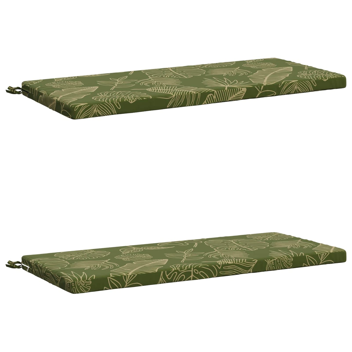 2-delt bænkepude SOEST 2 stk. 100% polyester Bladdesign