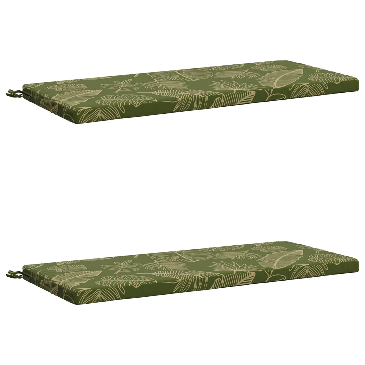 2-delt bænkepude SOEST 2 stk. 100% polyester Bladdesign
