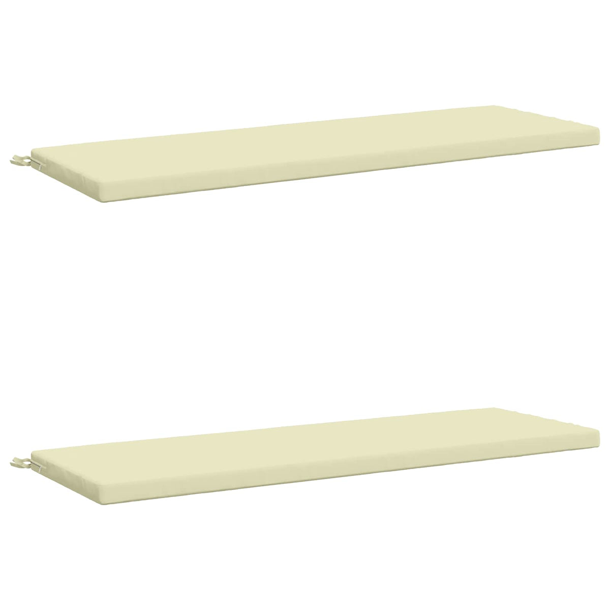 2-delt bænkepude SOEST 2 stk. 100% polyester Cremefarvet