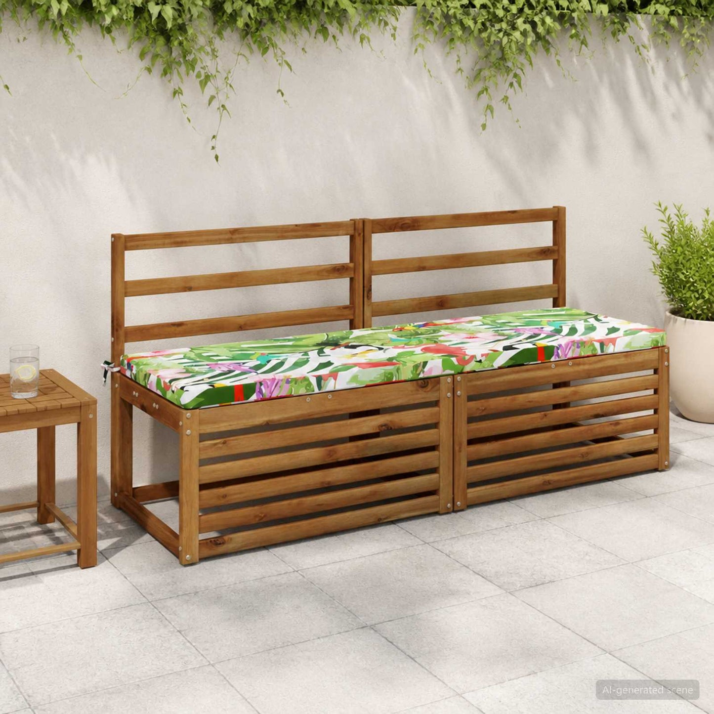 Bænkpude SOEST 100% polyester Flerfarvet 150 x 50 x 5 cm