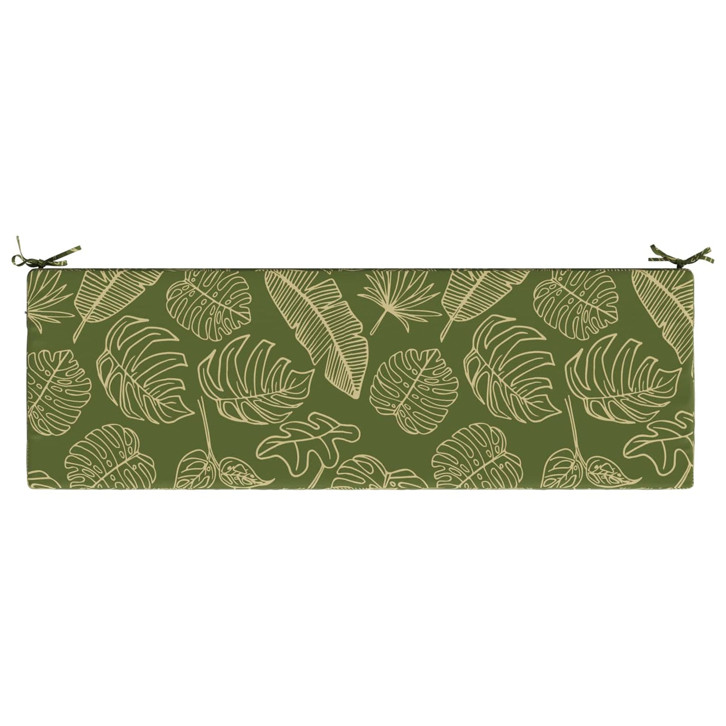 Bænkpude SOEST 100% polyester Bladdesign 140 x 50 x 5 cm