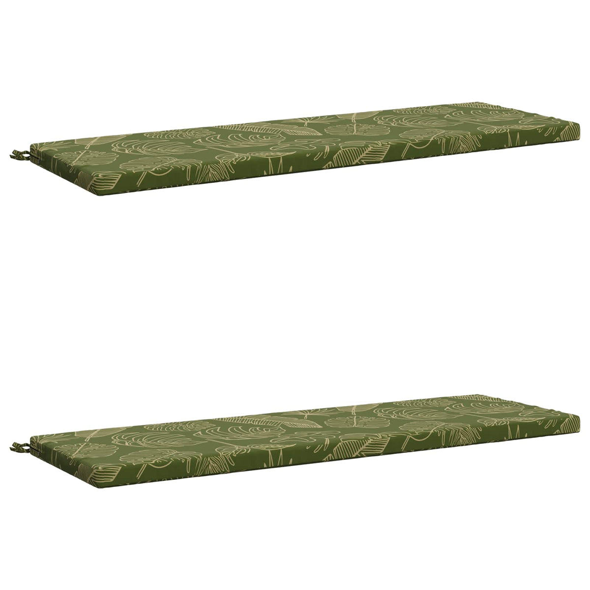 2-delt bænkepude SOEST 2 stk. 100% polyester Bladdesign