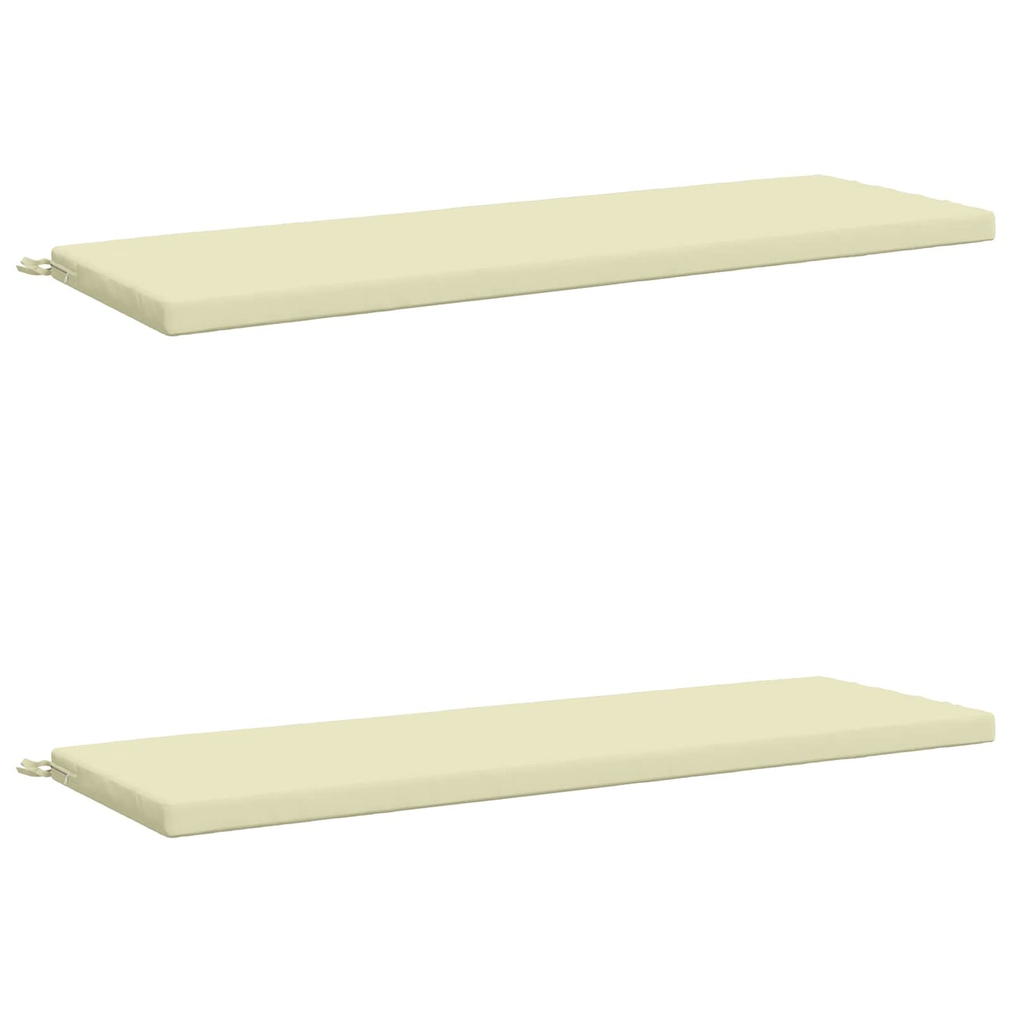 2-delt bænkepude SOEST 2 stk. 100% polyester Cremefarvet