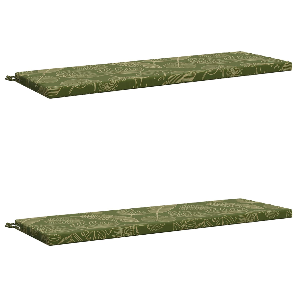 2-delt bænkepude SOEST 2 stk. 100% polyester Bladdesign