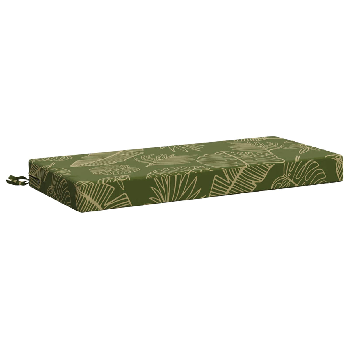 Bænkpude SOEST 100% polyester Bladdesign 60 x 40 x 8 cm