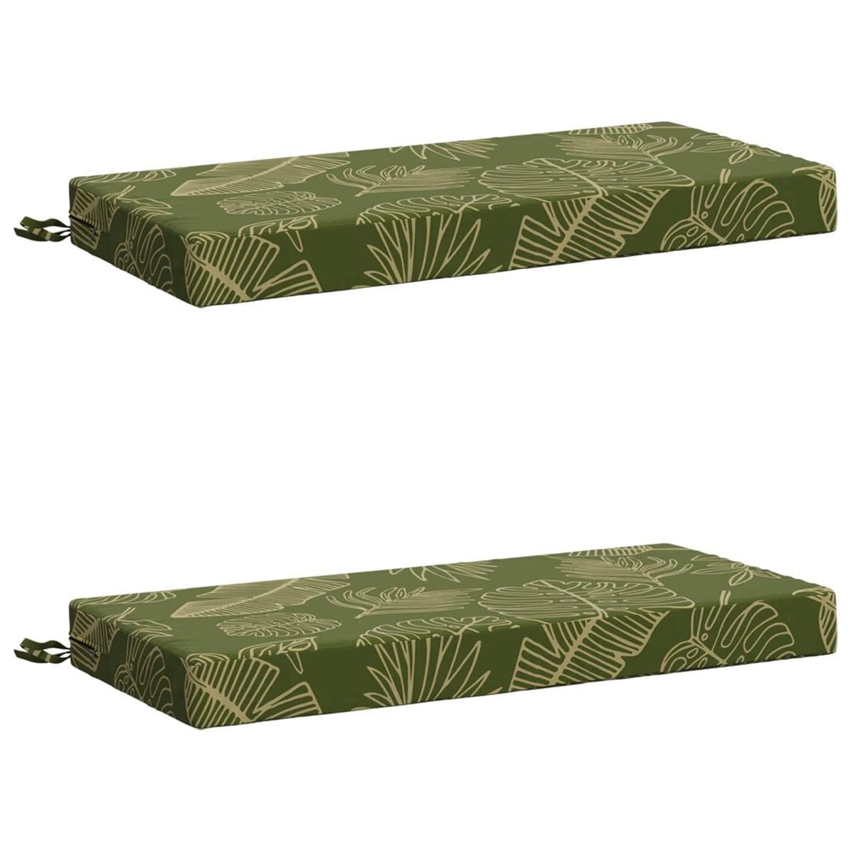 2-delt bænkepude SOEST 2 stk. 100% polyester Bladdesign
