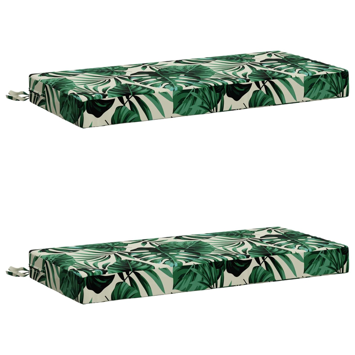 2-delt bænkepude SOEST 2 stk. 100% polyester Bladmønster