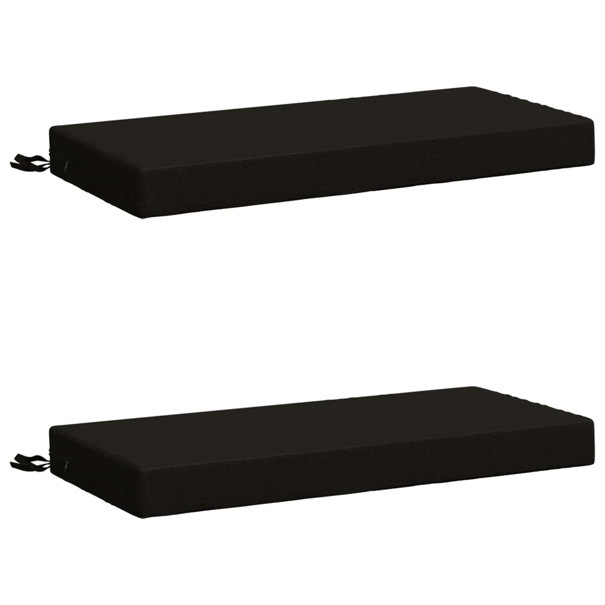 2-delt bænkepude SOEST 2 stk. 100% polyester Sort