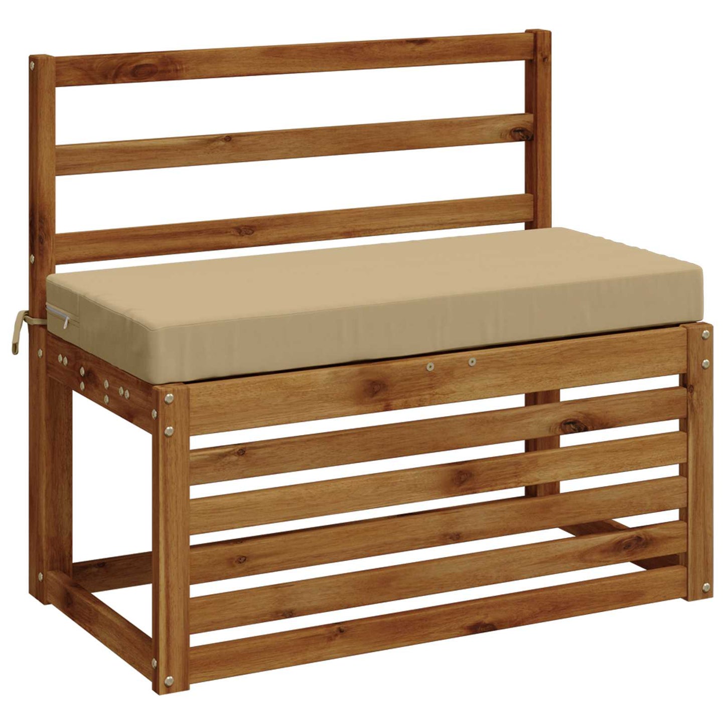 Bænkpude SOEST 100% polyester Beige 80 x 40 x 8 cm