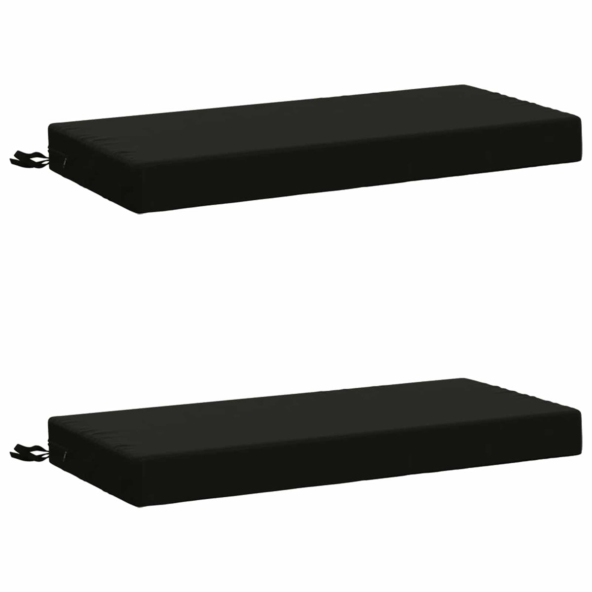2-delt bænkepude SOEST 2 stk. 100% polyester Sort