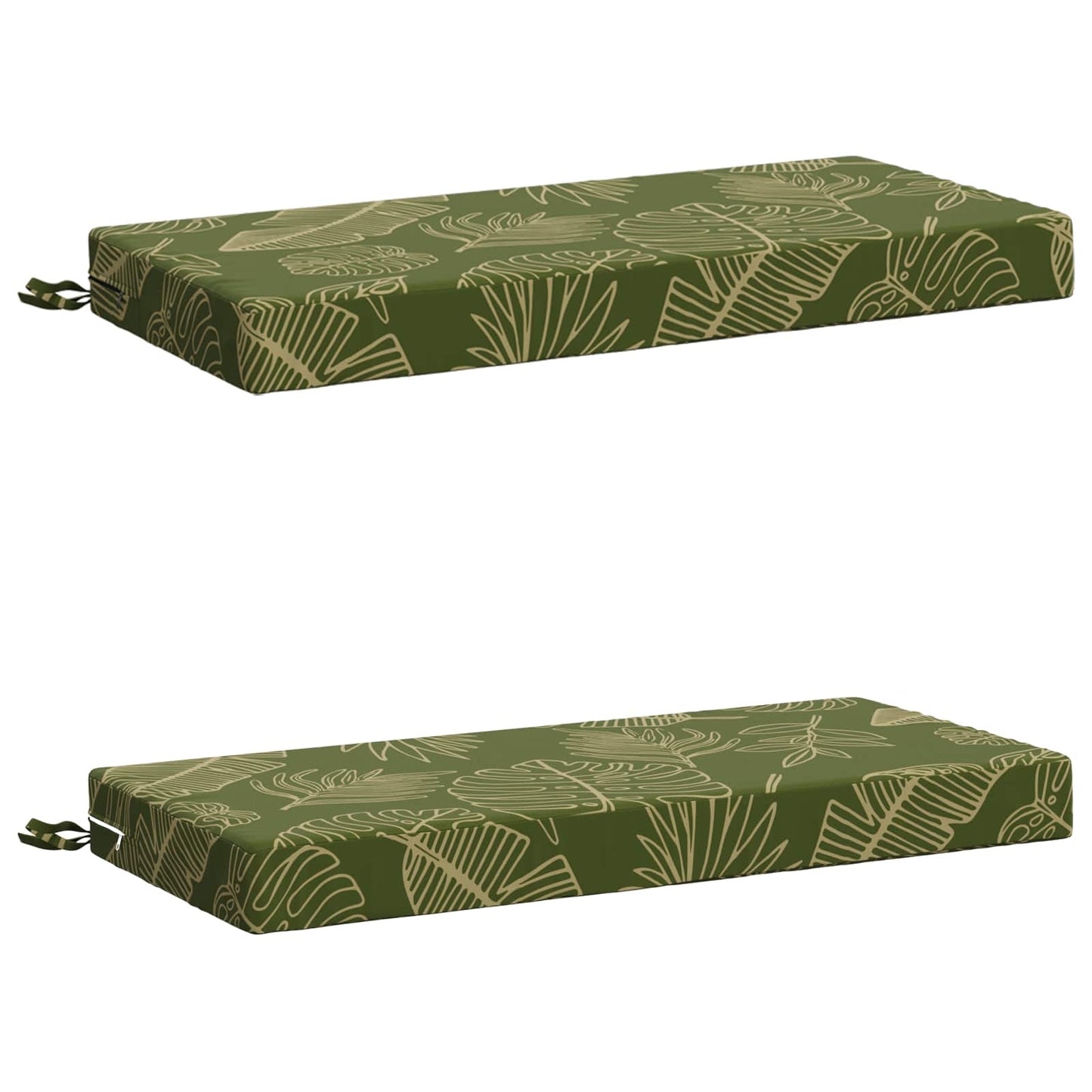 2-delt bænkepude SOEST 2 stk. 100% polyester Bladdesign