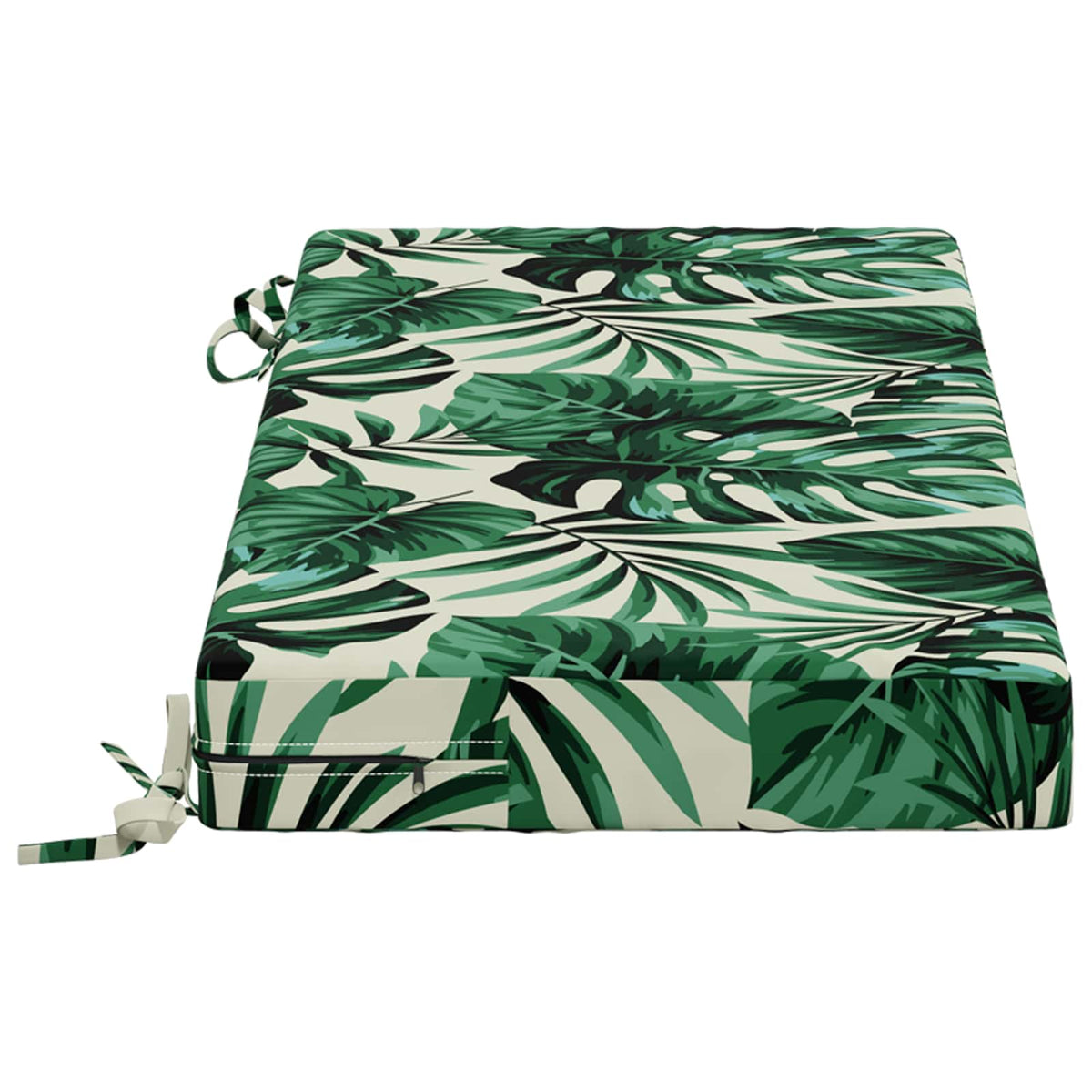 2-delt bænkepude SOEST 2 stk. 100% polyester Bladmønster