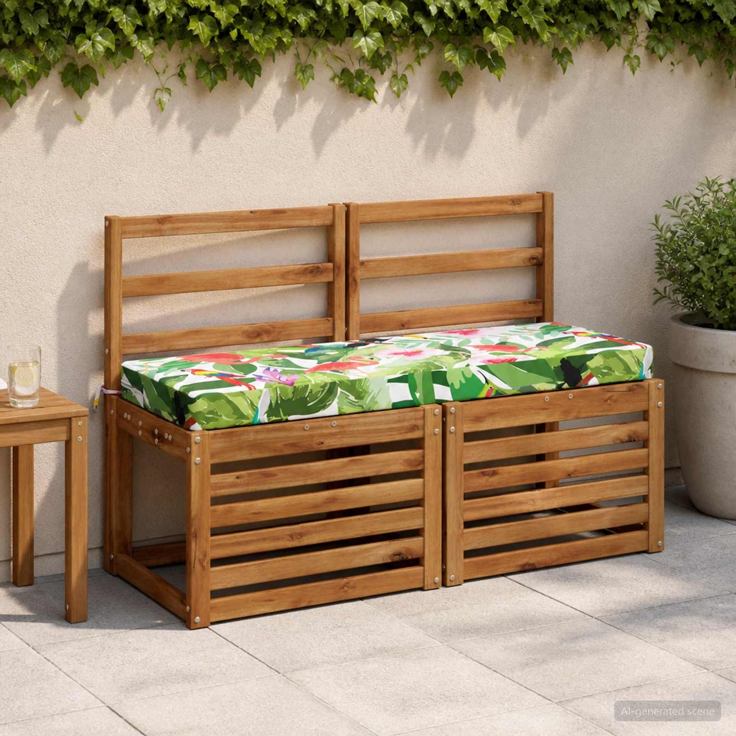 Bænkpude SOEST 100% polyester Flerfarvet 100 x 40 x 8 cm