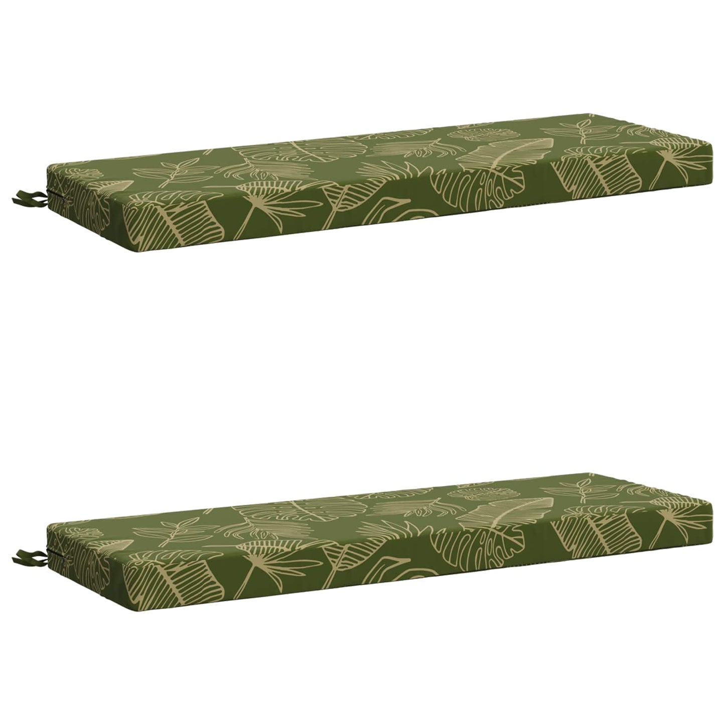2-delt bænkepude SOEST 2 stk. 100% polyester Bladdesign