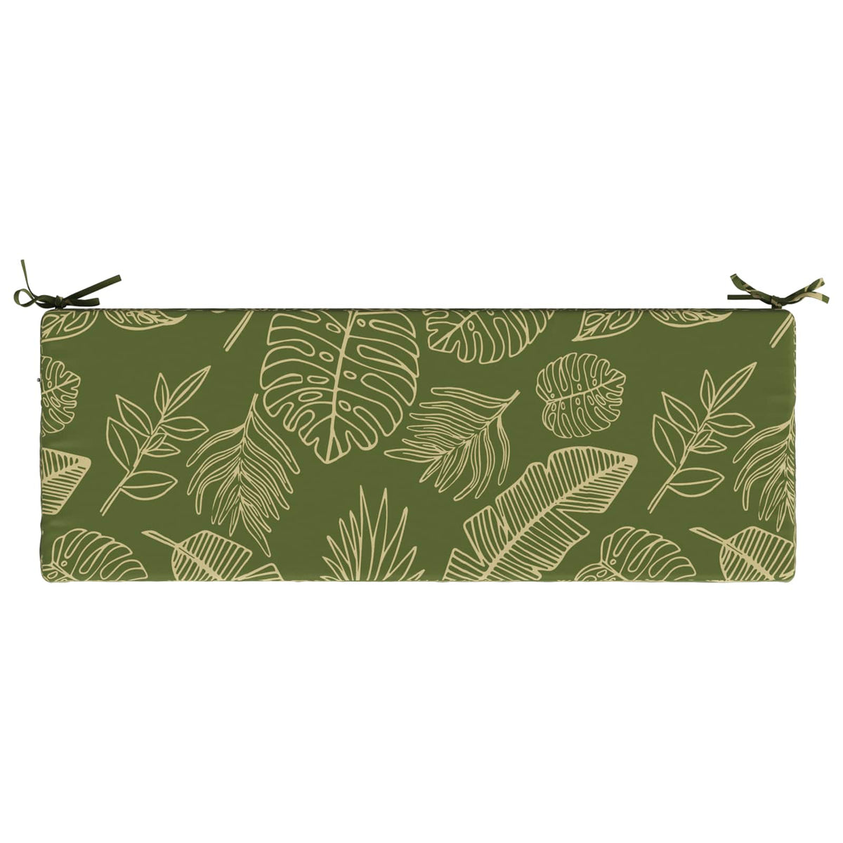 Bænkpude SOEST 100% polyester Bladdesign 110 x 40 x 8 cm