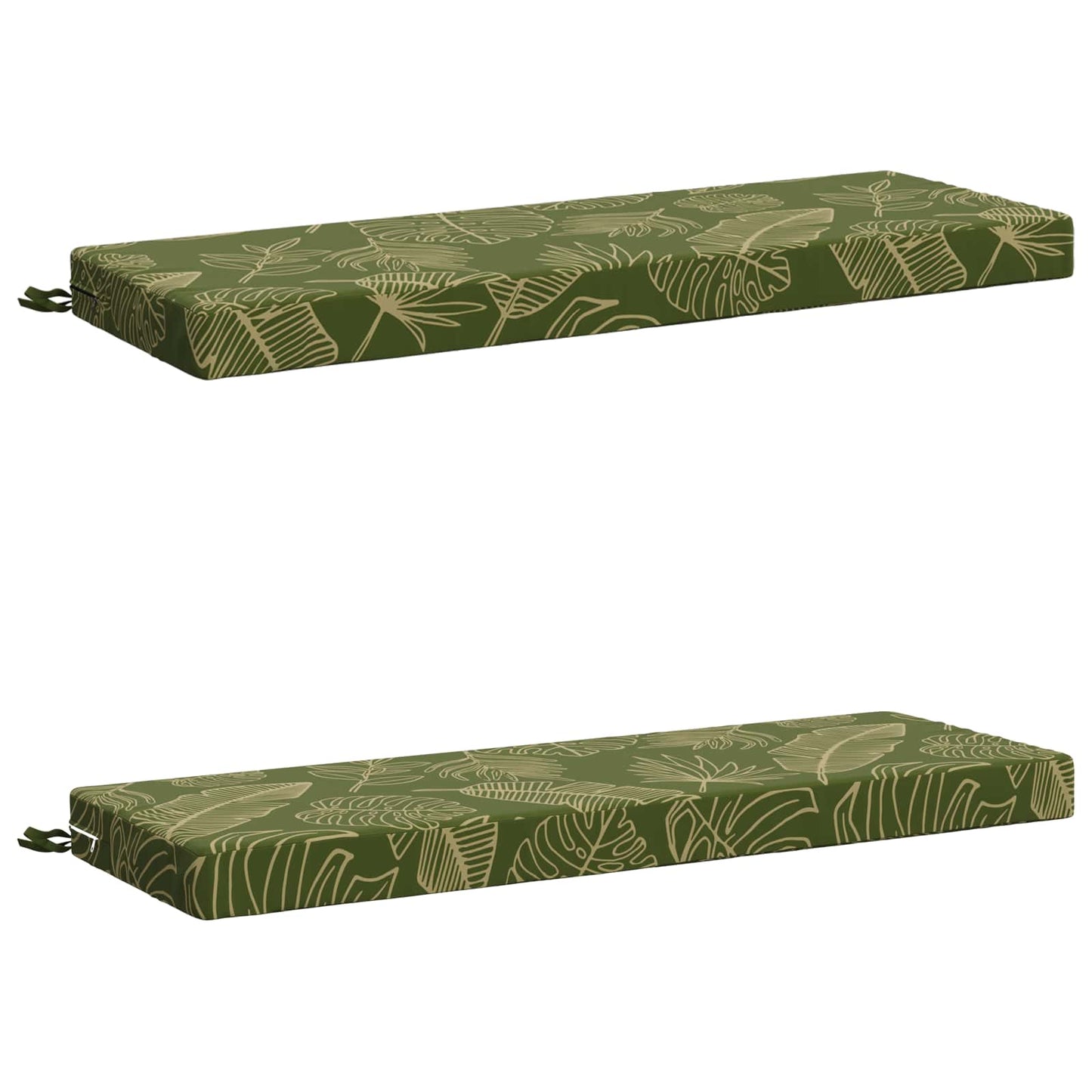 2-delt bænkepude SOEST 2 stk. 100% polyester Bladdesign