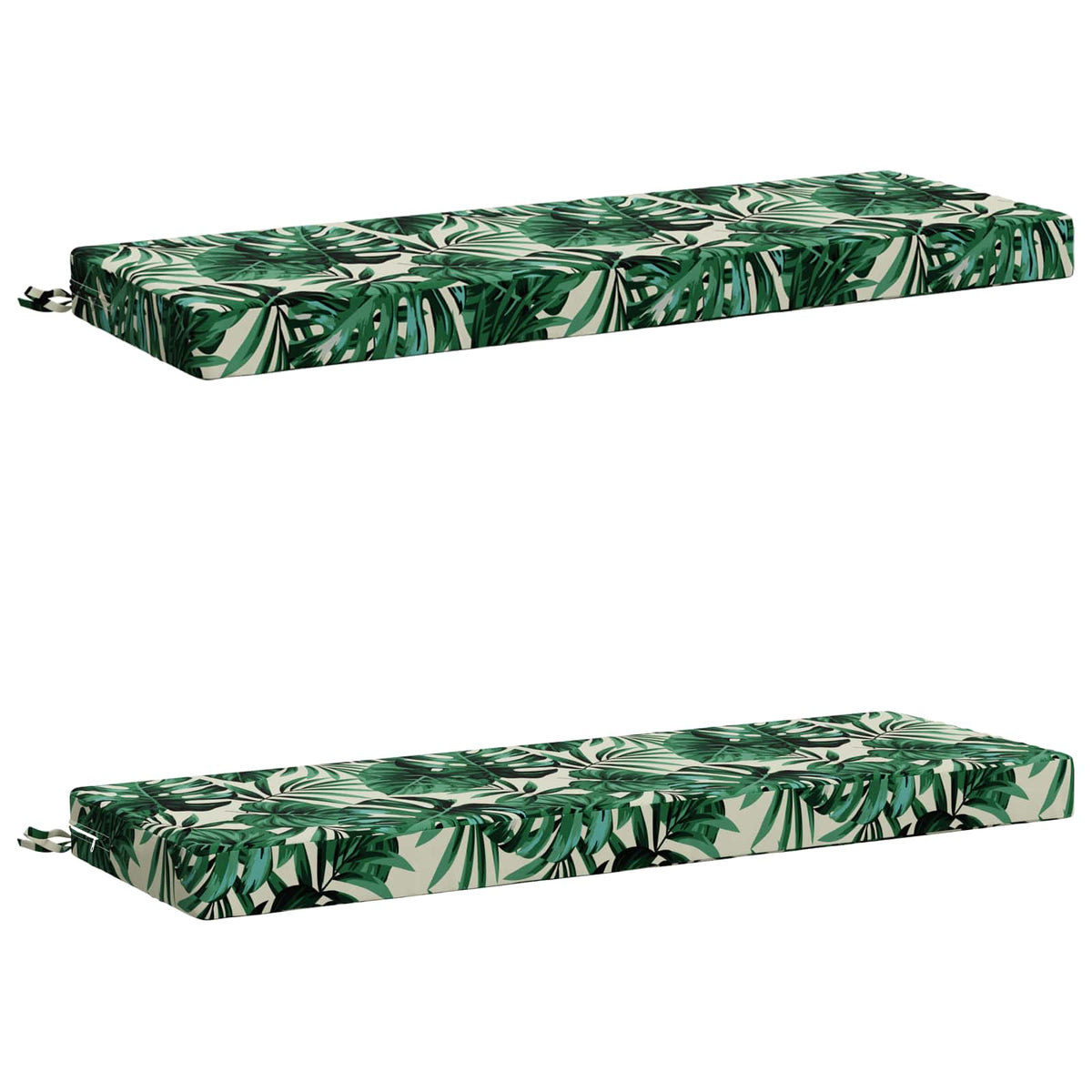 2-delt bænkepude SOEST 2 stk. 100% polyester Bladmønster