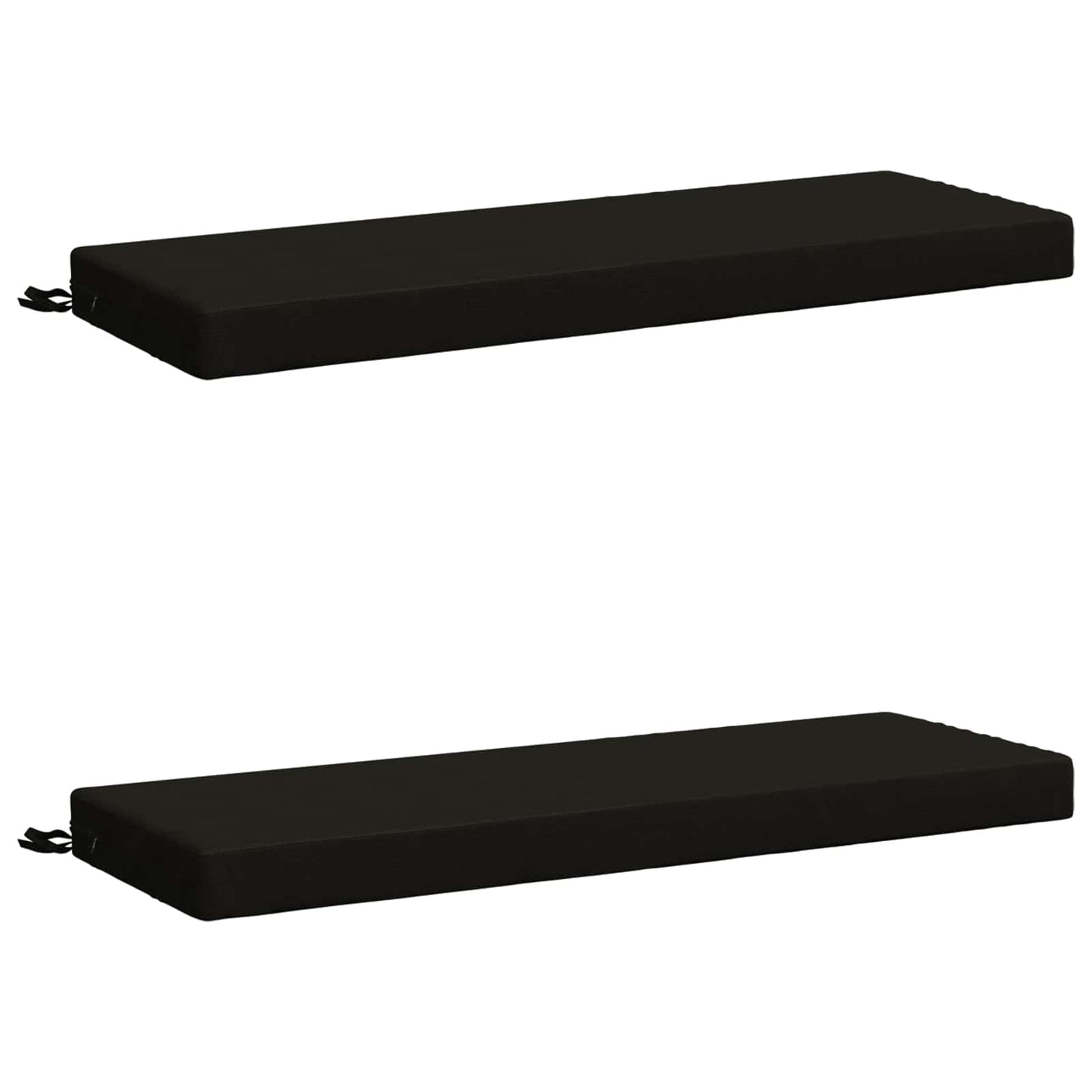 2-delt bænkepude SOEST 2 stk. 100% polyester Sort