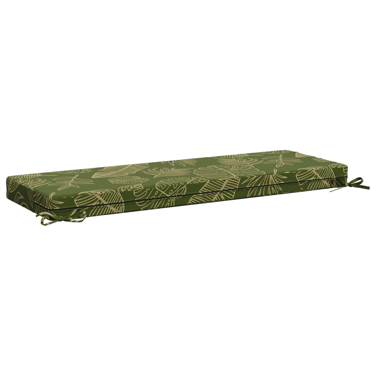 Bænkpude SOEST 100% polyester Bladdesign 120 x 40 x 8 cm