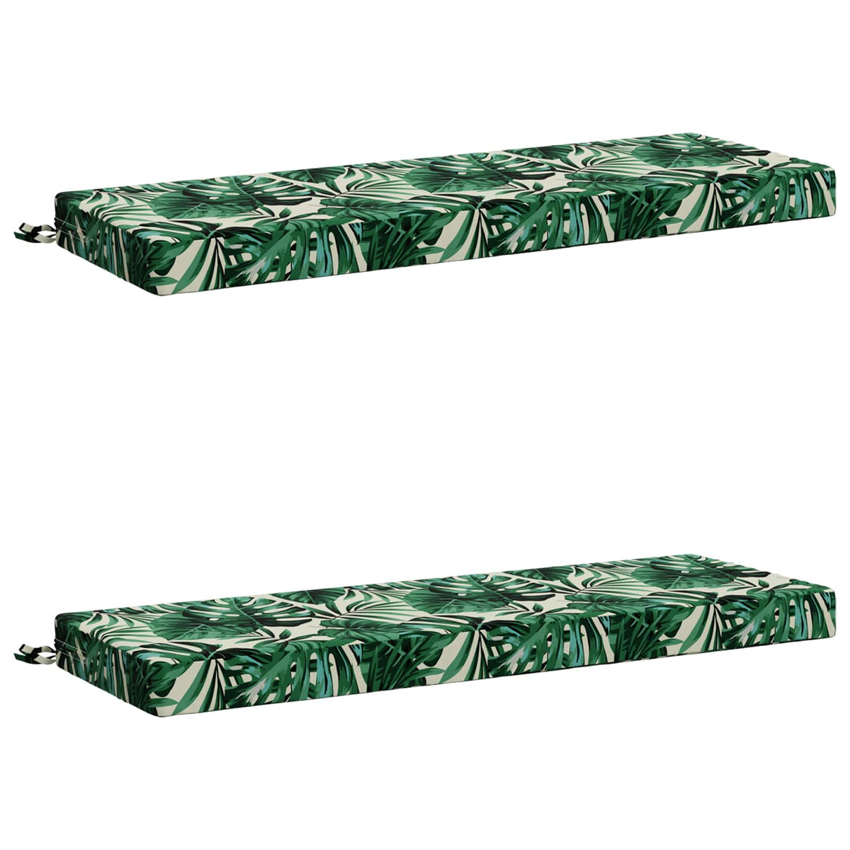2-delt bænkepude SOEST 2 stk. 100% polyester Bladmønster
