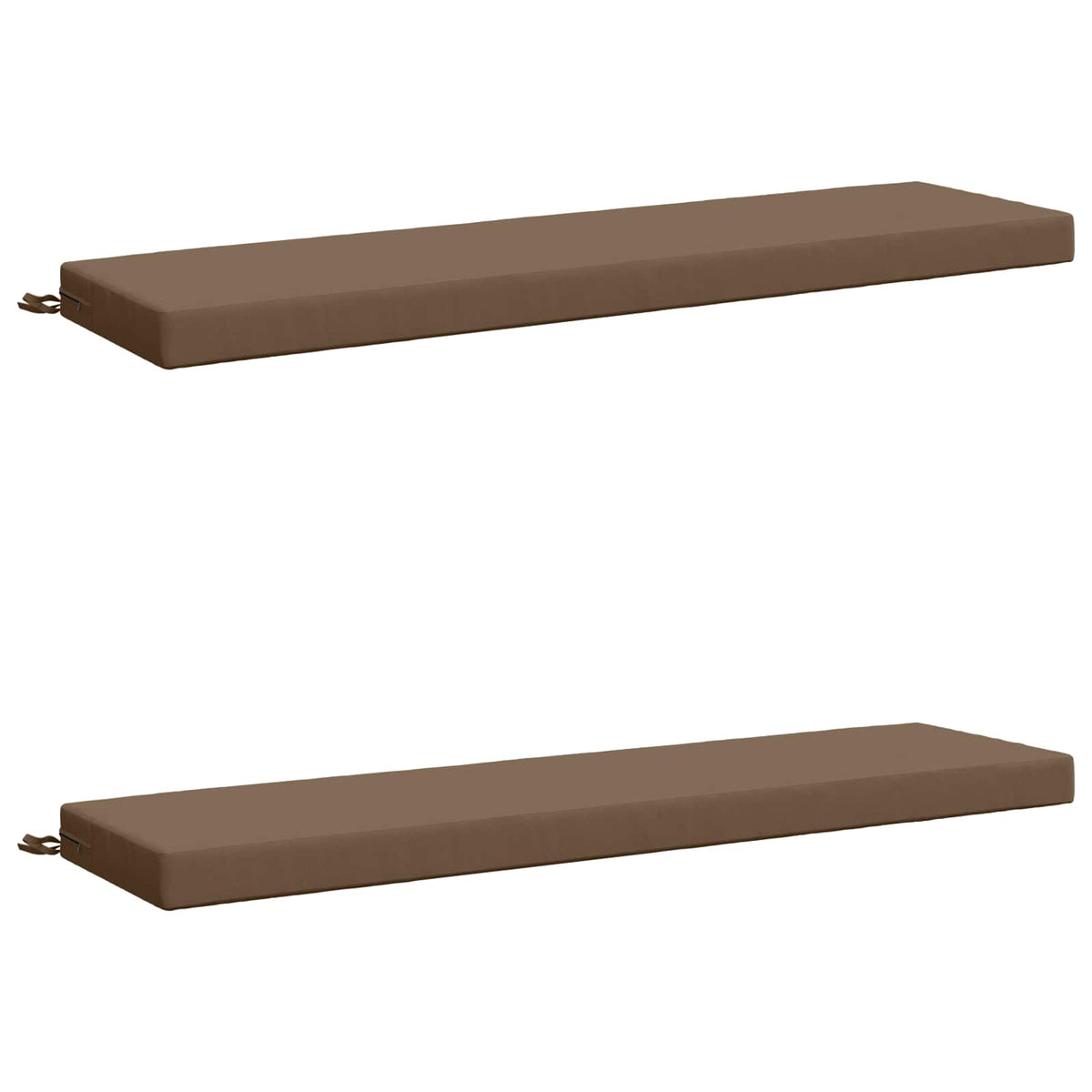 2-delt bænkepude SOEST 2 stk. 100% polyester Gråbrun
