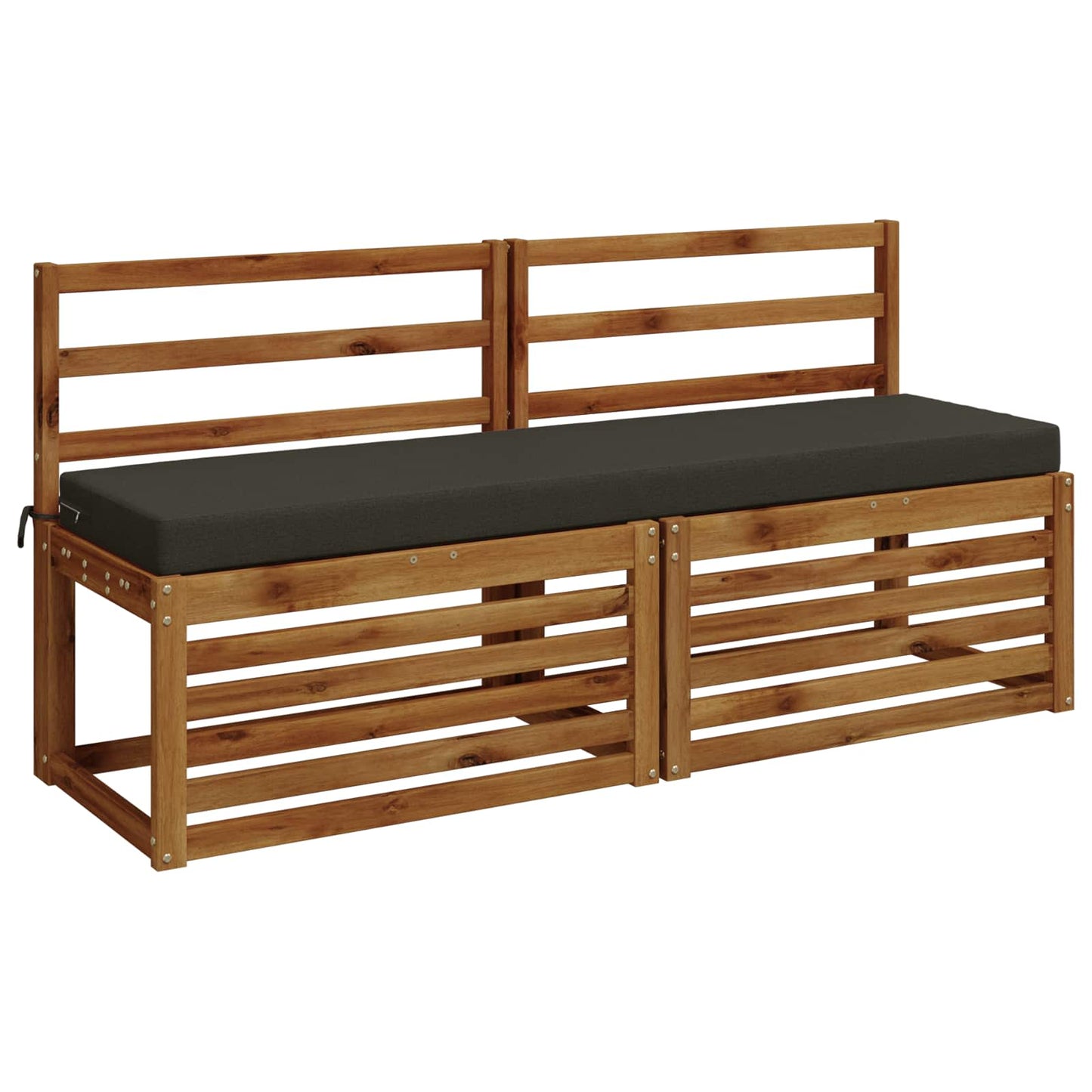 Bænkpude SOEST 100% polyester Antracit 140 x 40 x 8 cm