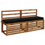 Bænkpude SOEST 100% polyester Sort 140 x 40 x 8 cm