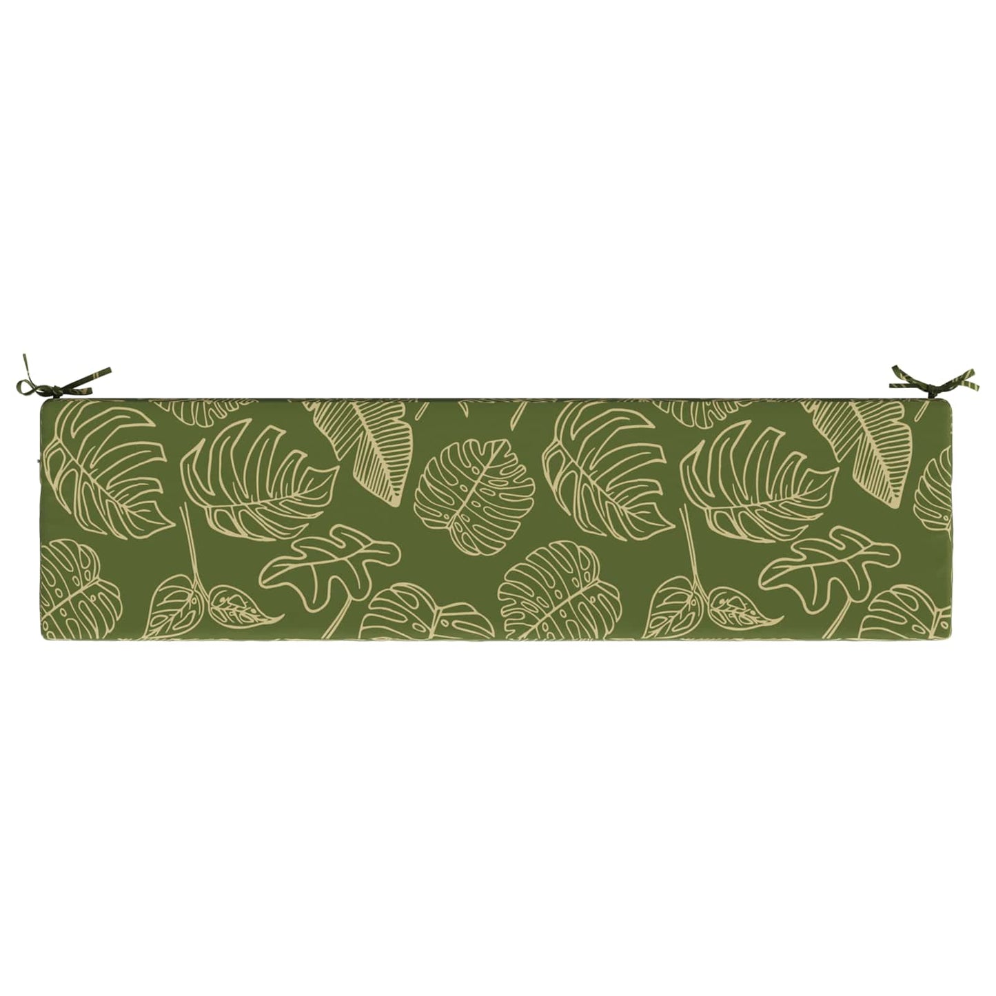 Bænkpude SOEST 100% polyester Bladdesign 140 x 40 x 8 cm
