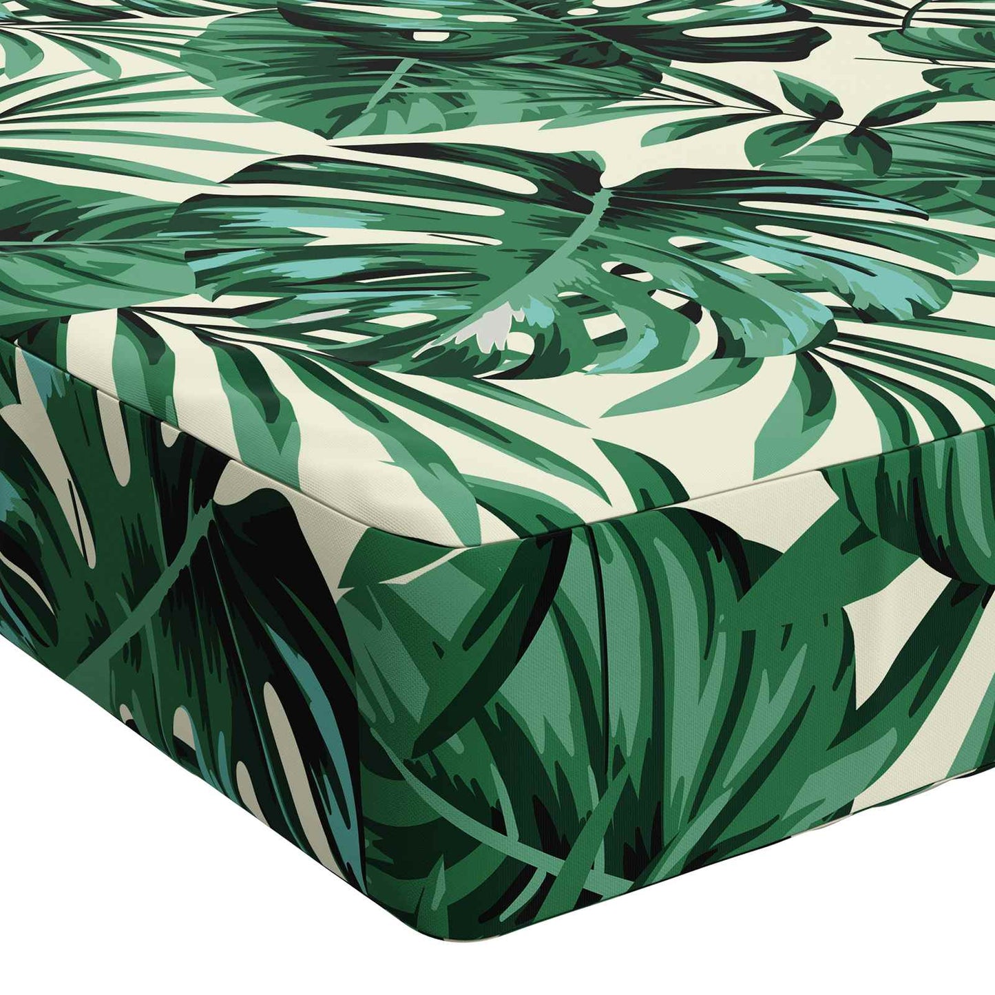 Bænkpude SOEST 100% polyester Bladmønster 140 x 40 x 8 cm