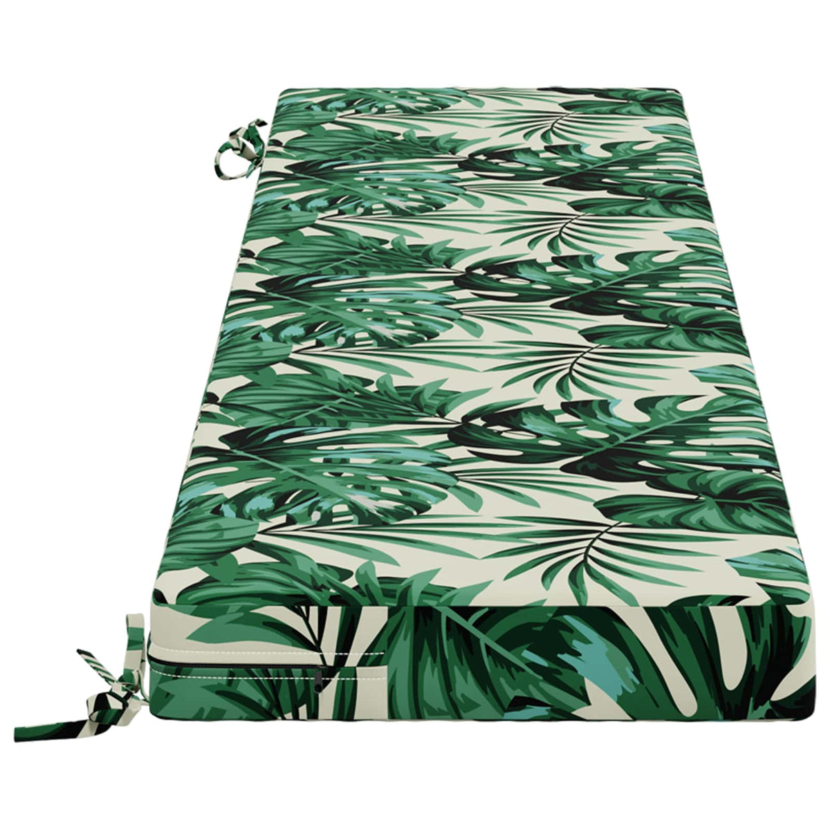 Bænkpude SOEST 100% polyester Bladmønster 140 x 40 x 8 cm