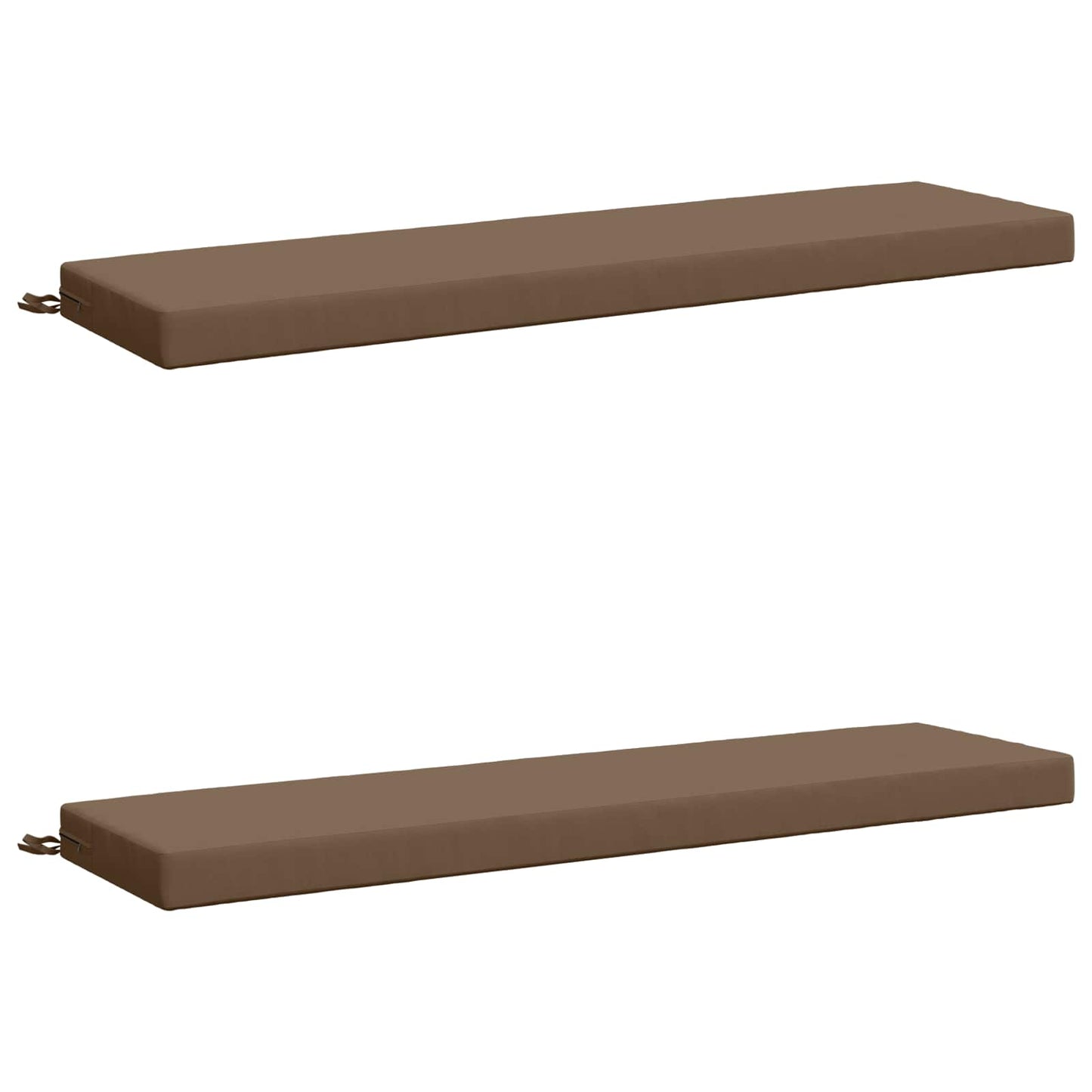 2-delt bænkepude SOEST 2 stk. 100% polyester Gråbrun
