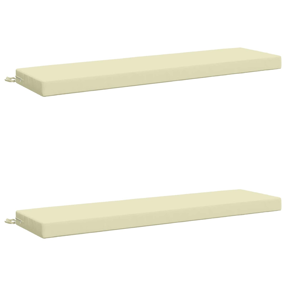 2-delt bænkepude SOEST 2 stk. 100% polyester Cremefarvet