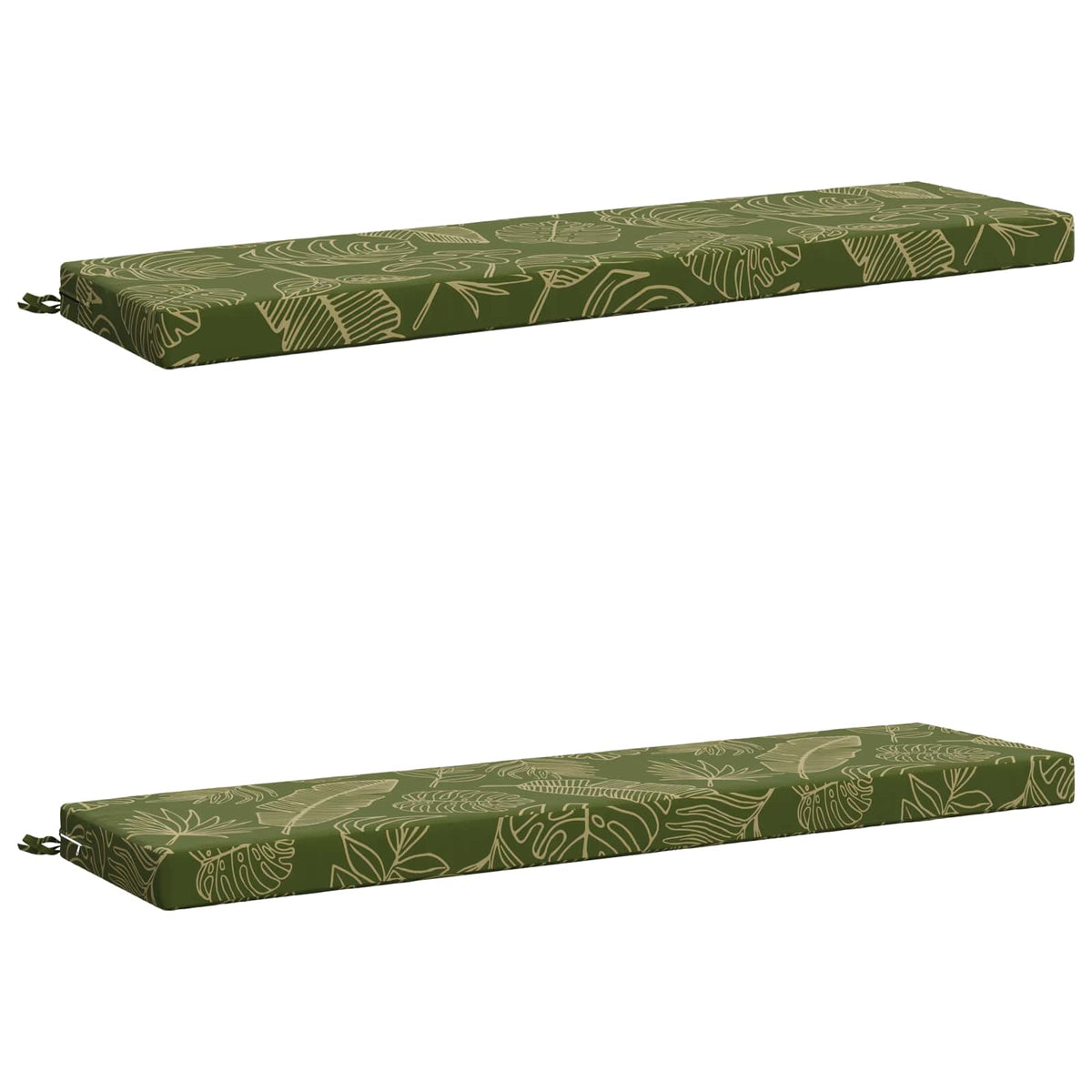 2-delt bænkepude SOEST 2 stk. 100% polyester Bladdesign