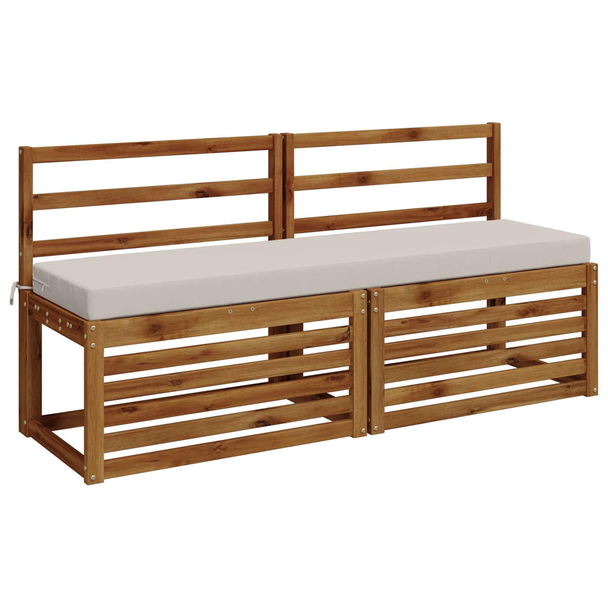 Bænkpude SOEST 100% polyester Hvid 160 x 40 x 8 cm