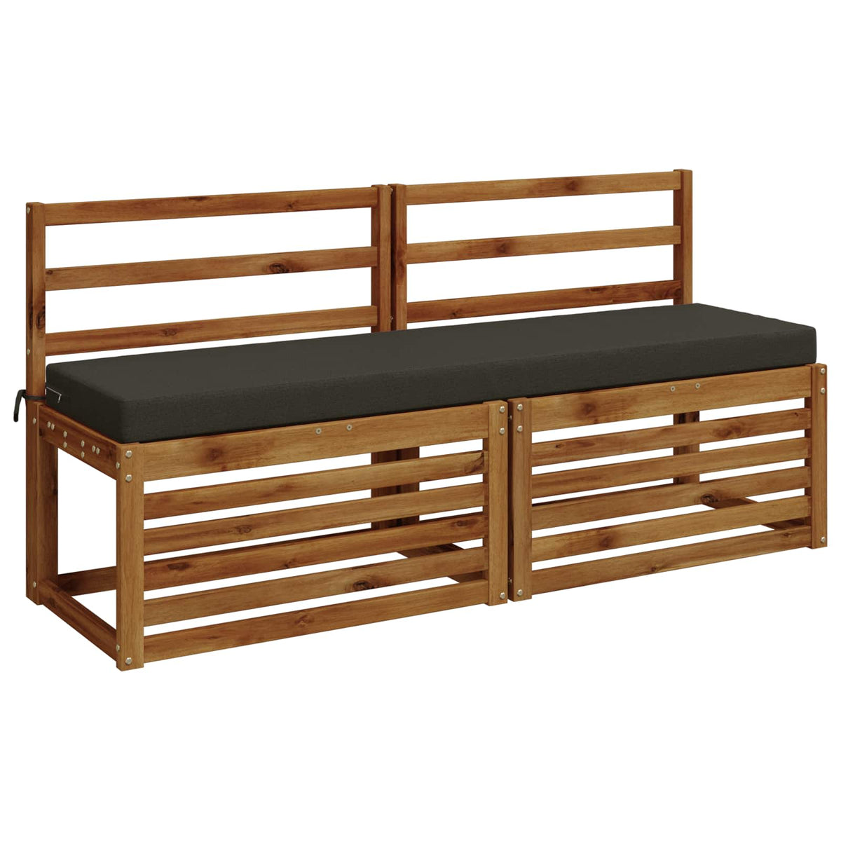 Bænkpude SOEST 100% polyester Antracit 160 x 40 x 8 cm