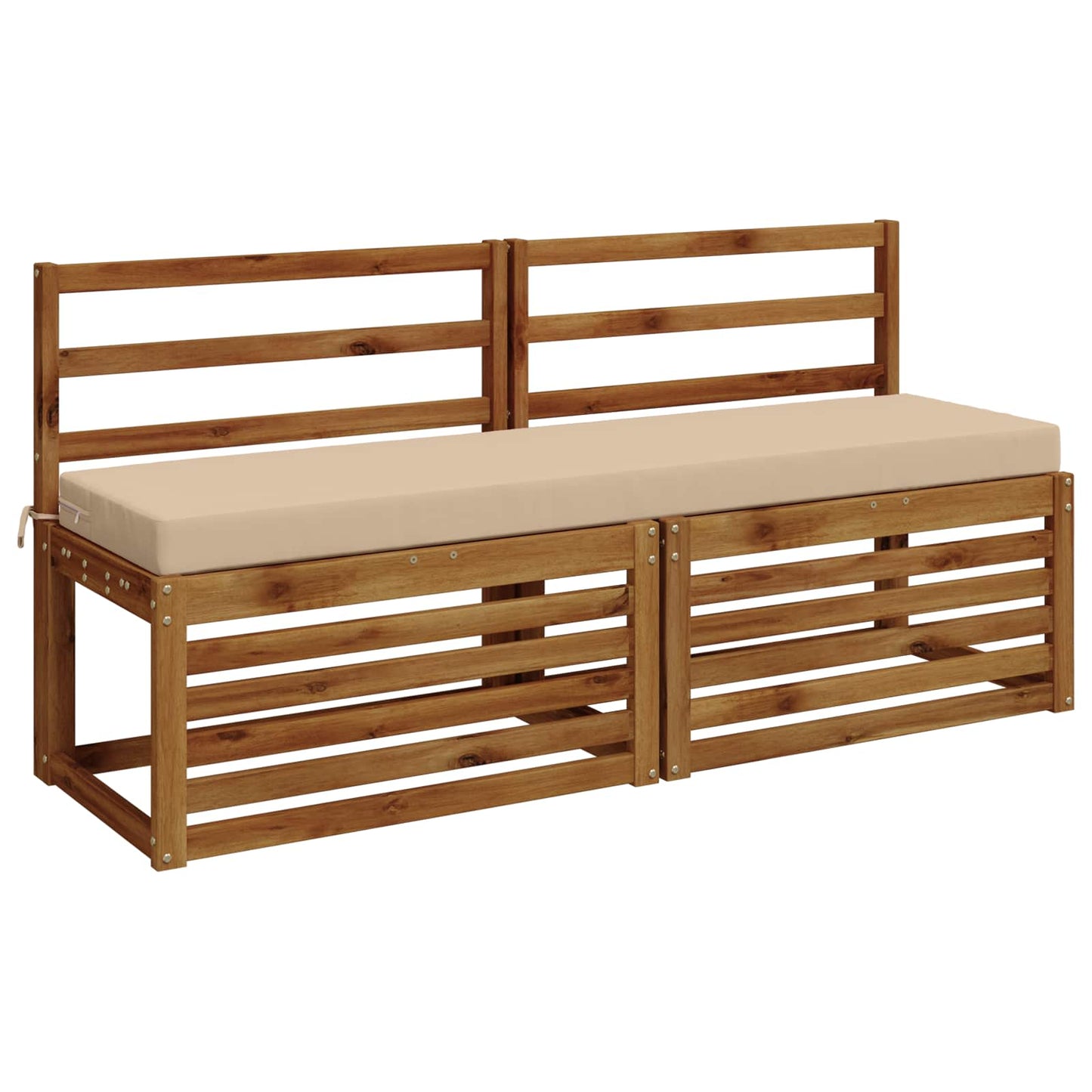 Bænkpude SOEST 100% polyester Cremefarvet 160 x 40 x 8 cm