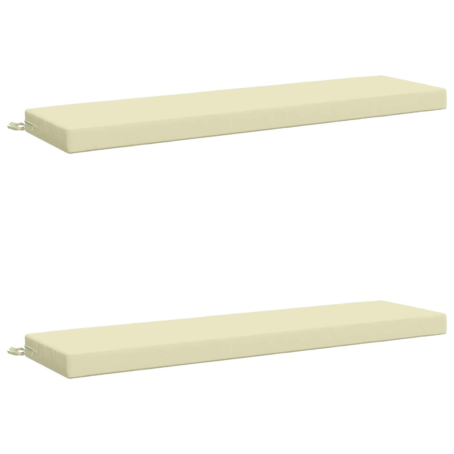 2-delt bænkepude SOEST 2 stk. 100% polyester Cremefarvet