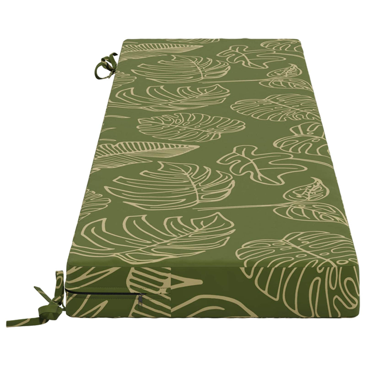 2-delt bænkepude SOEST 2 stk. 100% polyester Bladdesign