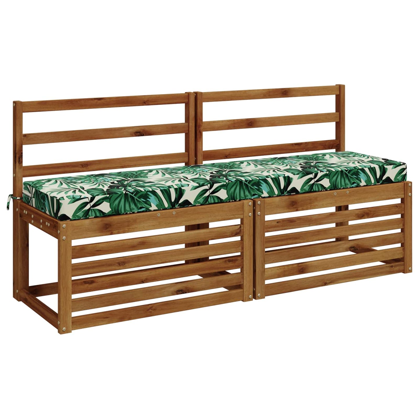 Bænkpude SOEST 100% polyester Bladmønster 160 x 40 x 8 cm