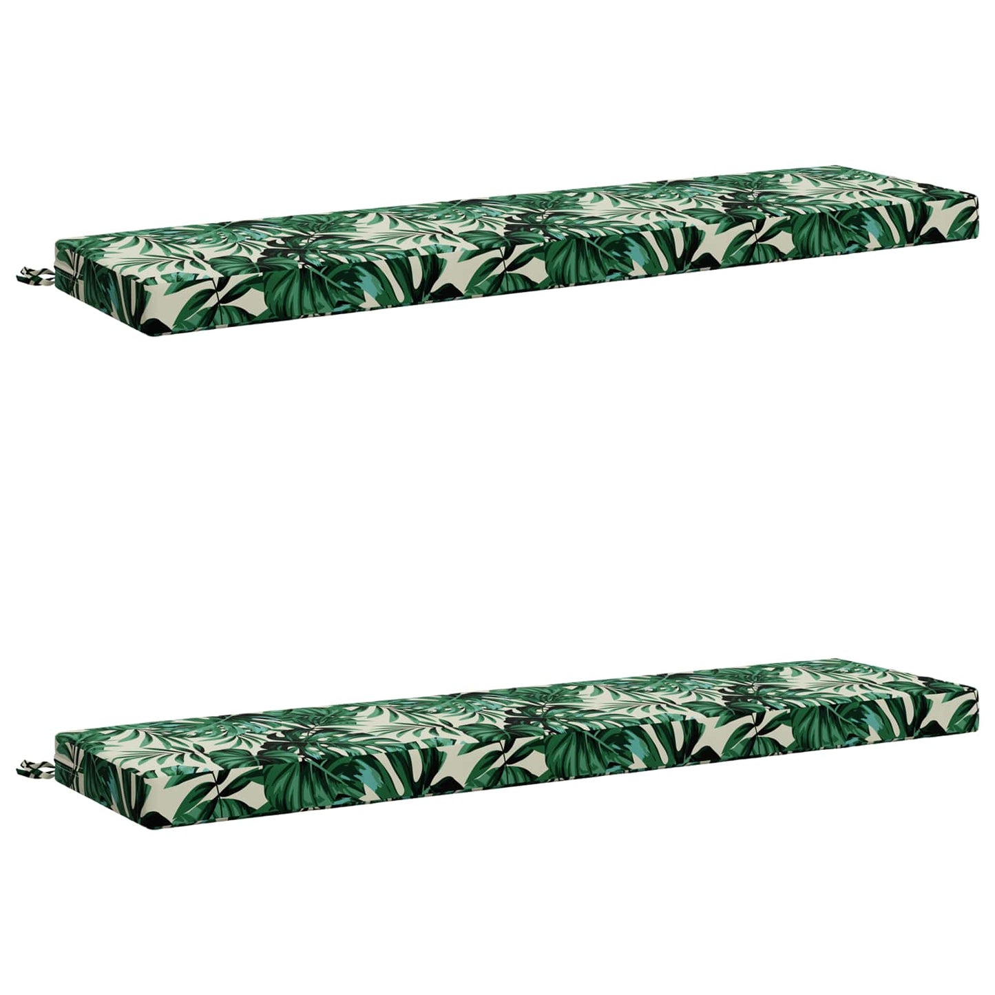 2-delt bænkepude SOEST 2 stk. 100% polyester Bladmønster