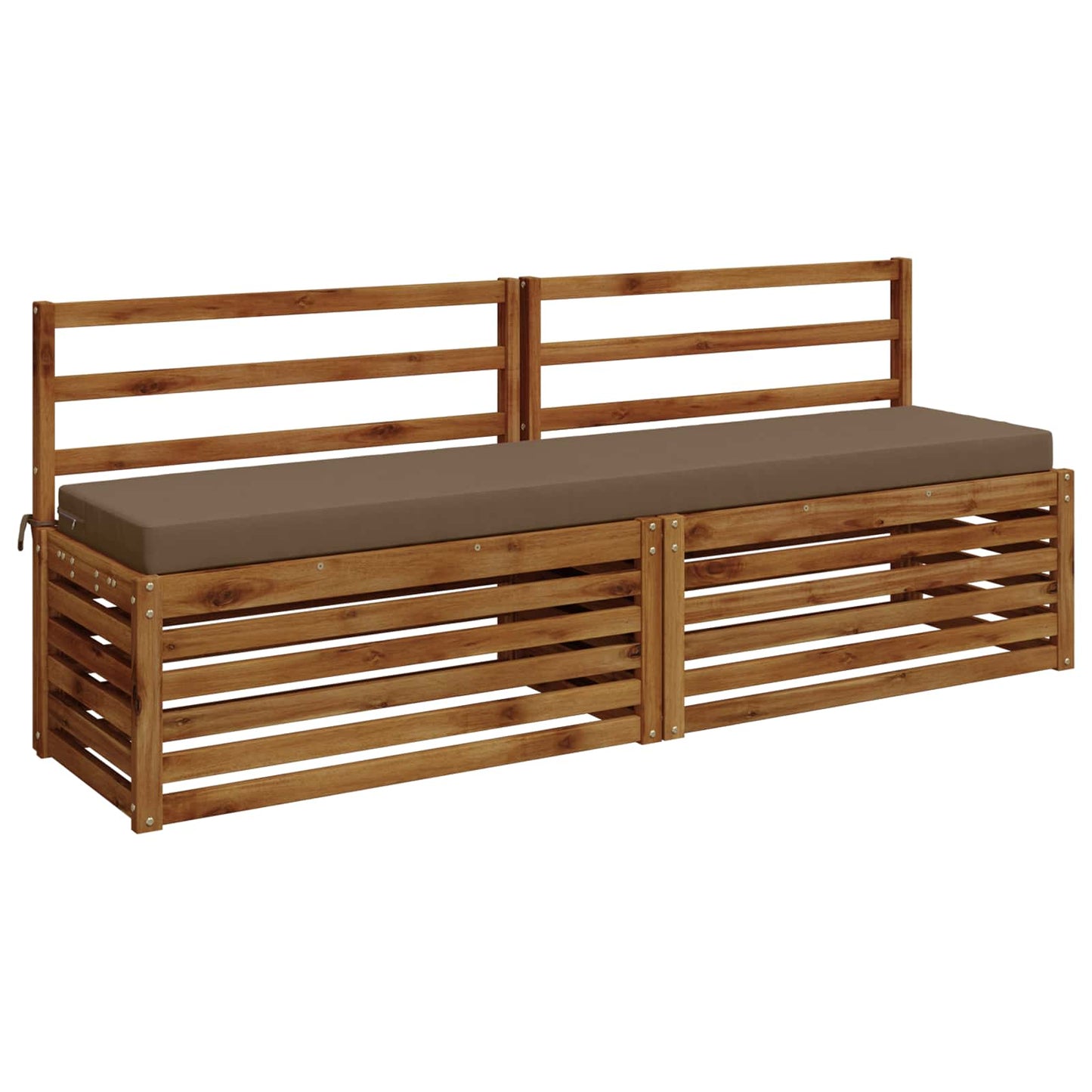 Bænkpude SOEST 100% polyester Gråbrun 170 x 40 x 8 cm
