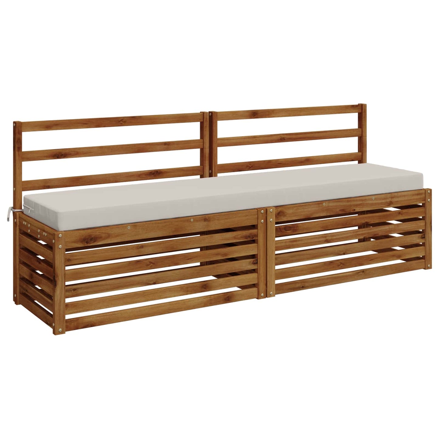 Bænkpude SOEST 100% polyester Hvid 170 x 40 x 8 cm