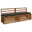 Bænkpude SOEST 100% polyester Antracit 170 x 40 x 8 cm