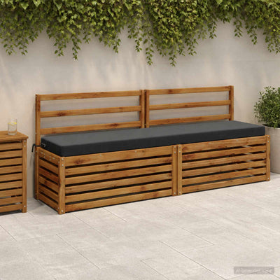 Bænkpude SOEST 100% polyester Antracit 180 x 40 x 8 cm
