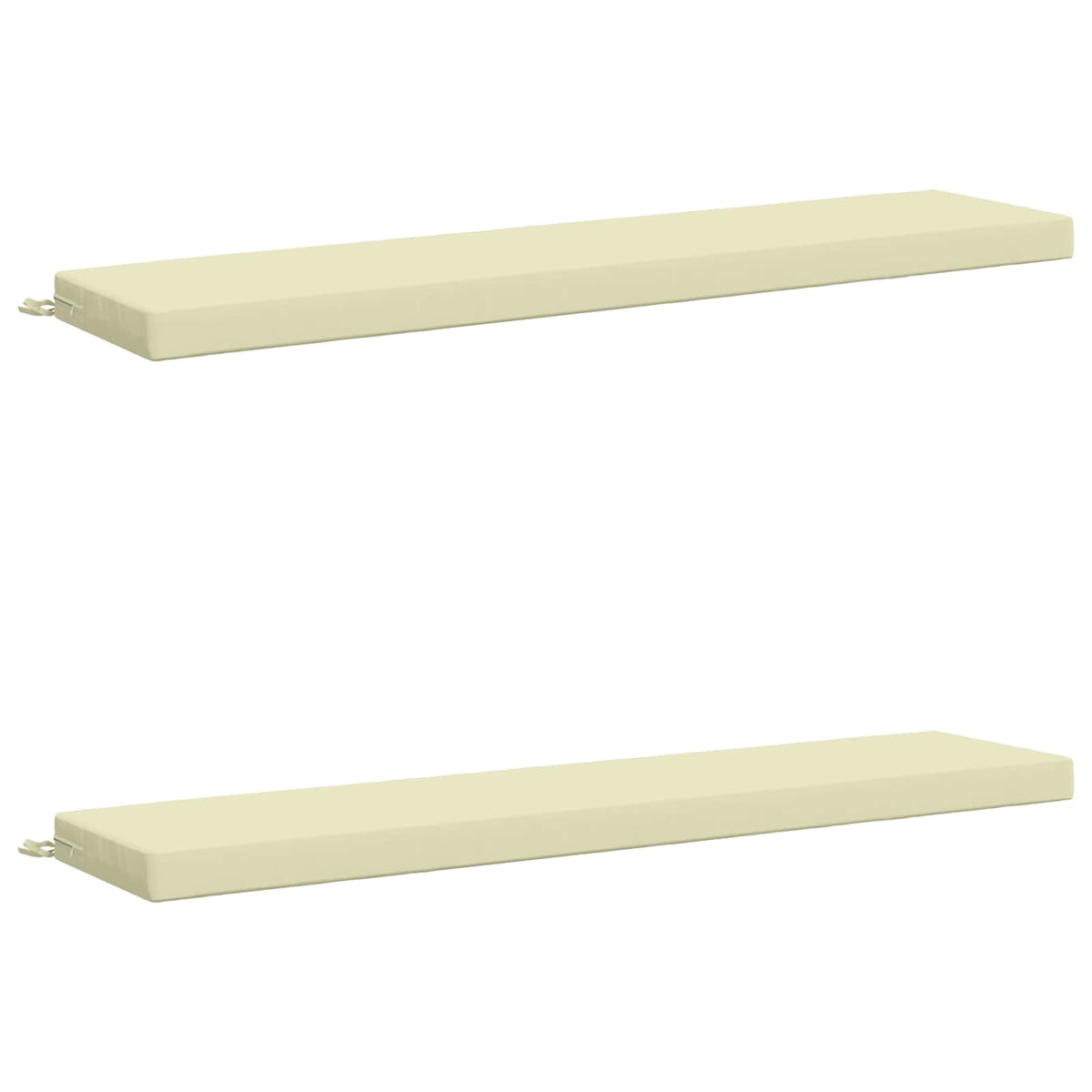 2-delt bænkepude SOEST 2 stk. 100% polyester Cremefarvet